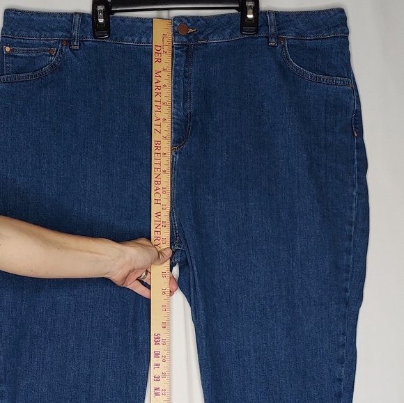 Boden Jeans 18L Pompom Cambridge Ankle Skimmer Blue Orange Coral Boho - Picture 5 of 9